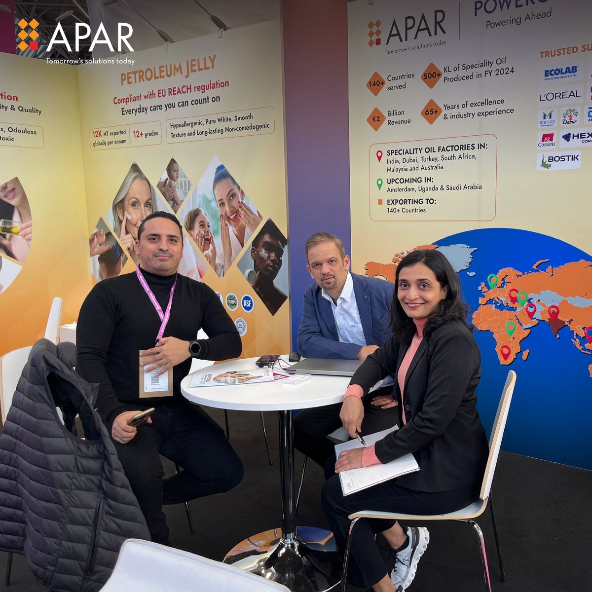 AparIndustries's tweet image. 🎉 We&apos;re Back from @incosmetics 2025! 🎉
What an incredible experience we had at the #incosmetics Global exhibition! 🌟 From showcasing our premium quality white oils and petroleum jelly to connecting with industry leaders, it was a fantastic opportunity to network and learn.