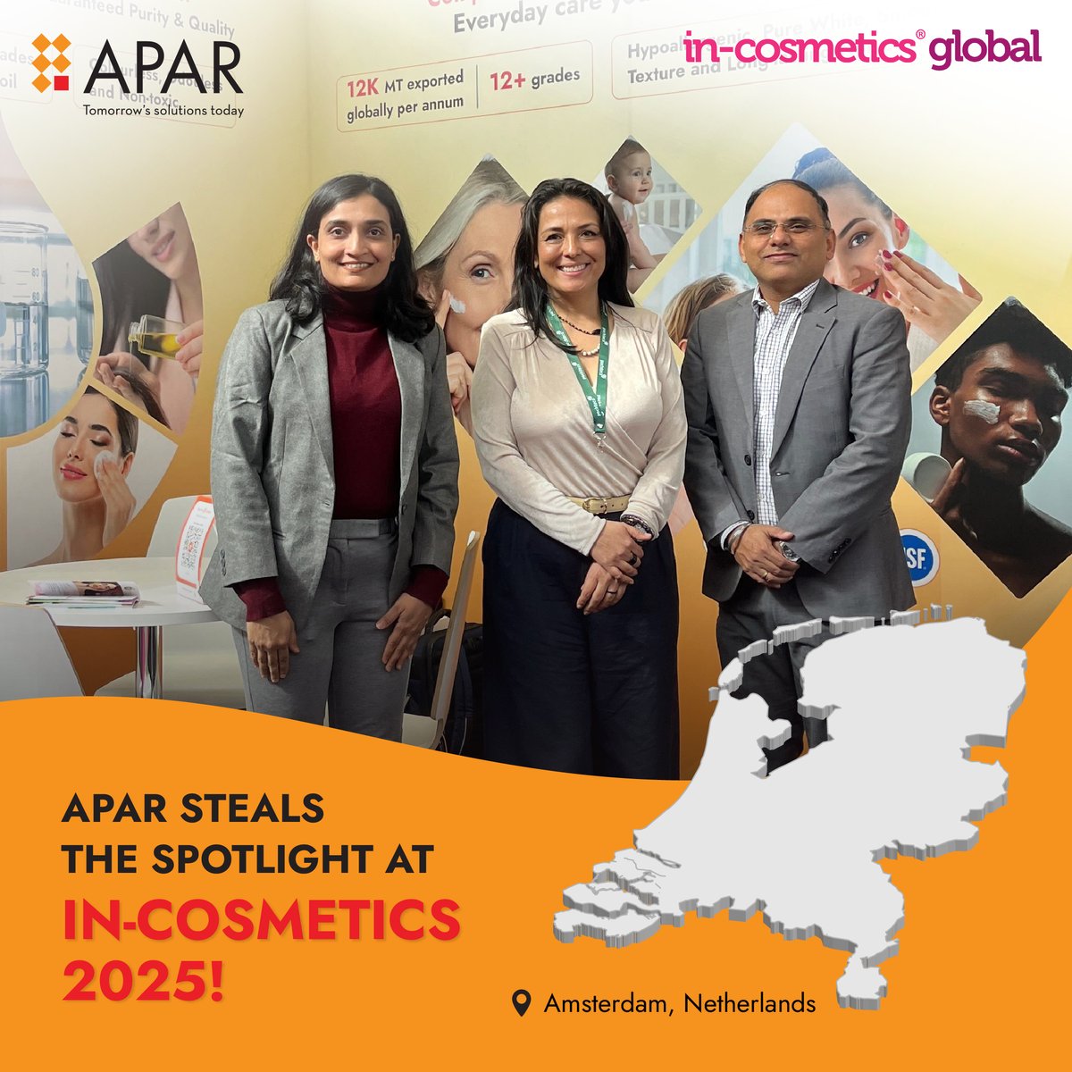 AparIndustries's tweet image. 🎉 We&apos;re Back from @incosmetics 2025! 🎉
What an incredible experience we had at the #incosmetics Global exhibition! 🌟 From showcasing our premium quality white oils and petroleum jelly to connecting with industry leaders, it was a fantastic opportunity to network and learn.