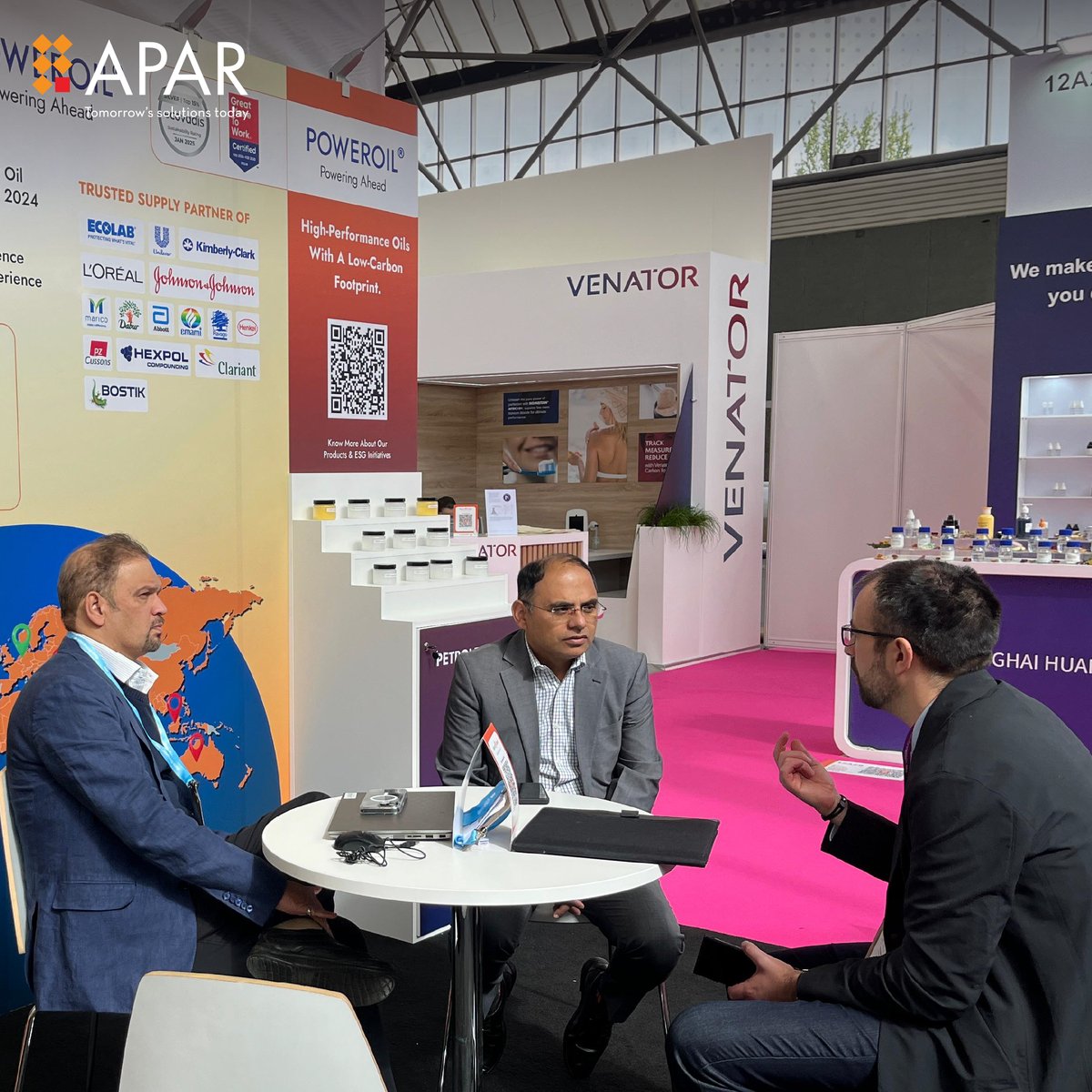 APAR Industries Limited (@aparindustries) on Twitter photo 🎉 We're Back from <a href="/incosmetics/">in-cosmetics</a> 2025! 🎉
What an incredible experience we had at the #incosmetics Global exhibition! 🌟 From showcasing our premium quality white oils and petroleum jelly to connecting with industry leaders, it was a fantastic opportunity to network and learn. 🎉 We're Back from <a href="/incosmetics/">in-cosmetics</a> 2025! 🎉
What an incredible experience we had at the #incosmetics Global exhibition! 🌟 From showcasing our premium quality white oils and petroleum jelly to connecting with industry leaders, it was a fantastic opportunity to network and learn.