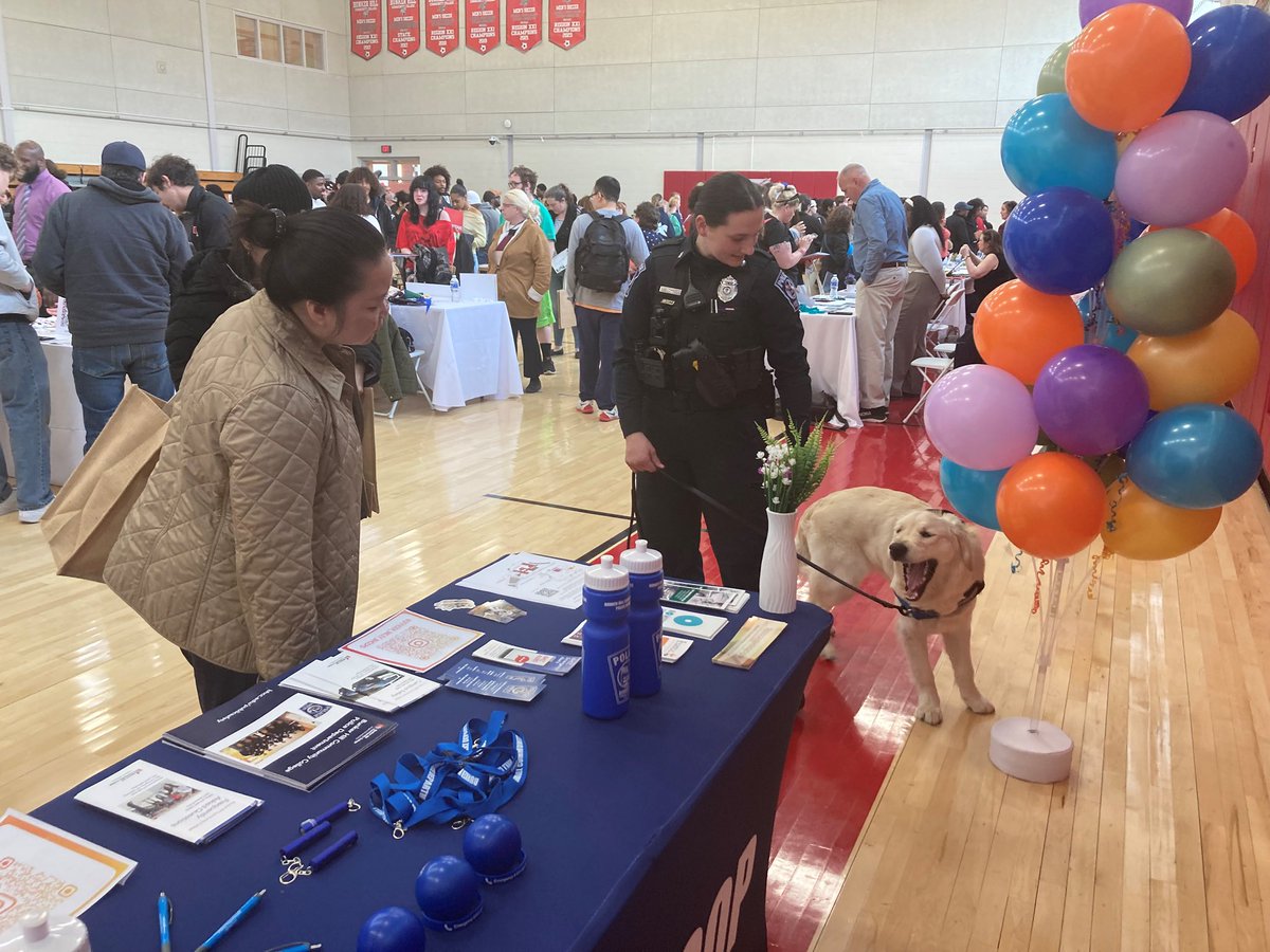 BHCC Police Department (@bhccpd) on Twitter photo Admissions Open House yesterday evening was a success. Officers were excited to meet future students of BHCC, especially Wiley🐾 who loves meeting students and hopes to see everyone in the Fall. #openhouse #bhcc #bhccpd #comfortdog Admissions Open House yesterday evening was a success. Officers were excited to meet future students of BHCC, especially Wiley🐾 who loves meeting students and hopes to see everyone in the Fall. #openhouse #bhcc #bhccpd #comfortdog