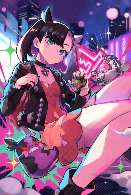好きな女性ポケモントレーナー達描いた◓⃙⁣ 