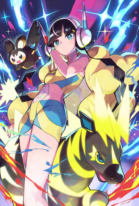 好きな女性ポケモントレーナー達描いた◓⃙⁣ 