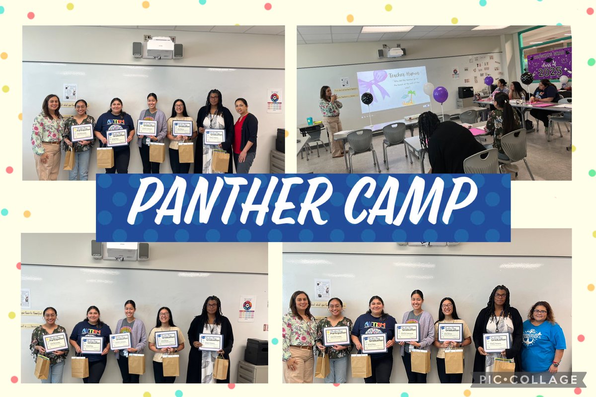 Yesterday we held our last Panther Camp where we celebrated our first year teachers. We are proud of their commitment and growth throughout the year. #PomeroyES #PISDProud