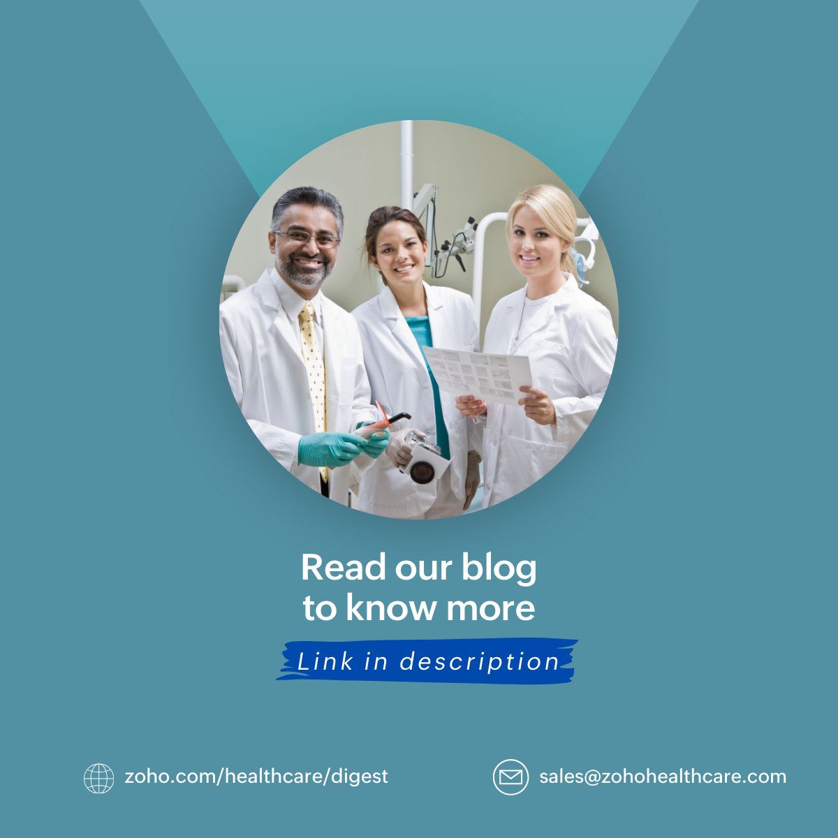 ZohoHealthcare's tweet photo. Digital transformation isn’t just a trend anymore—it’s a must for healthcare industry. As patient expectations grow &amp; workflows get more complex, the need for scalable solutions is high.

🔗 https://t.co/FjfBWrgNzA 

#ZohoforHealthcare #HealthcareDigest #HealthcareBlog https://t.co/CimngiQwaM