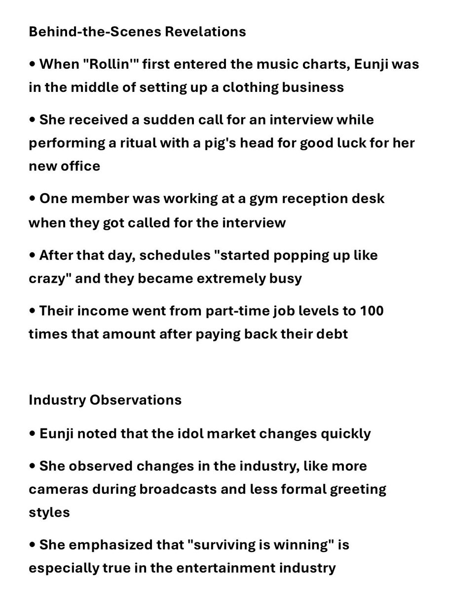 Dodohae14's tweet photo. BBGIRLS Eunji “Cookeys” YT channel interview summary https://t.co/ebIU5Q9aNd