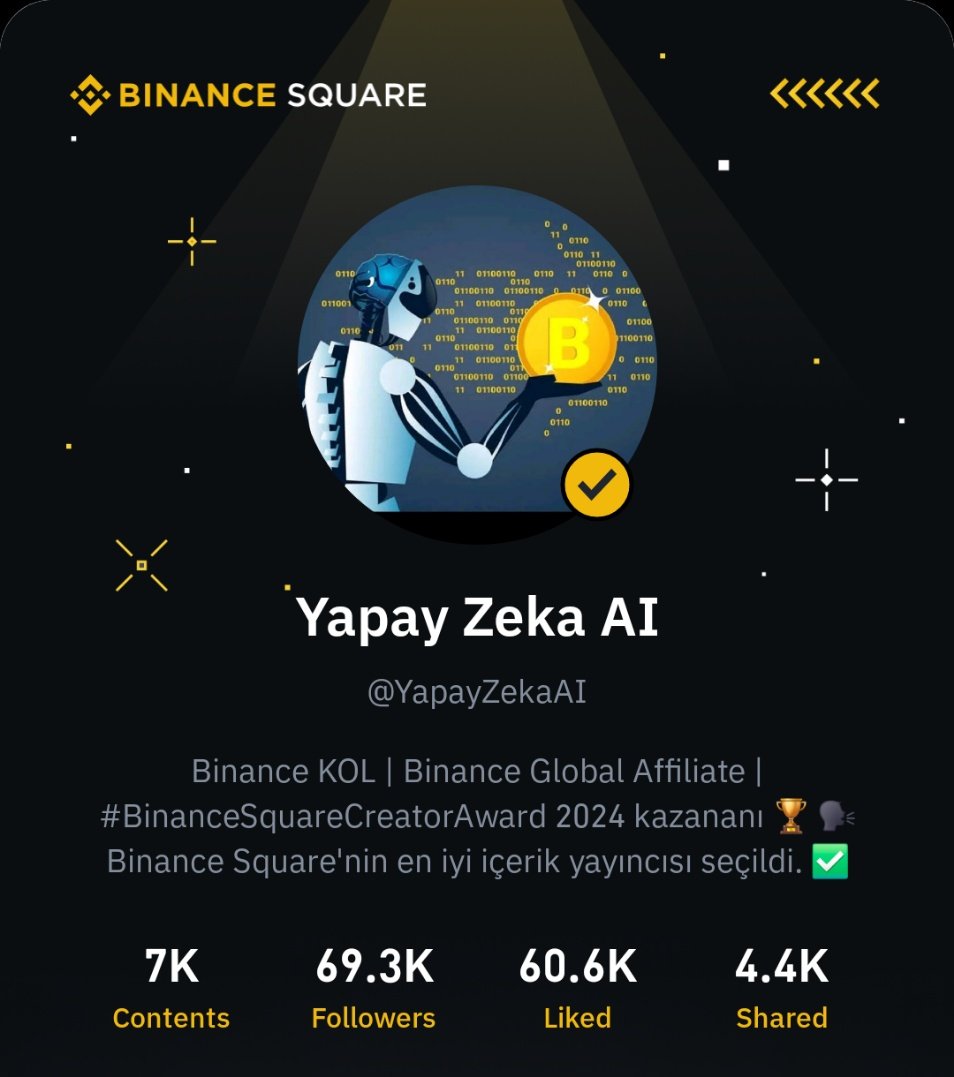 Binance Square hesabımı kurmama yardım ettiği için <a href="/blueshirt666/">Daniel Zou (DZ) 🔶</a>'ya çok teşekkür ederim! Katkıda bulunmak ve bu harika topluluğun bir parçası olmak için heyecanlıyım. Beni Binance Square'de takip etmeyi unutmayın! Bağlantı kuralım! 🚀
app.binance.com/uni-qr/cpro/Ya… 👈