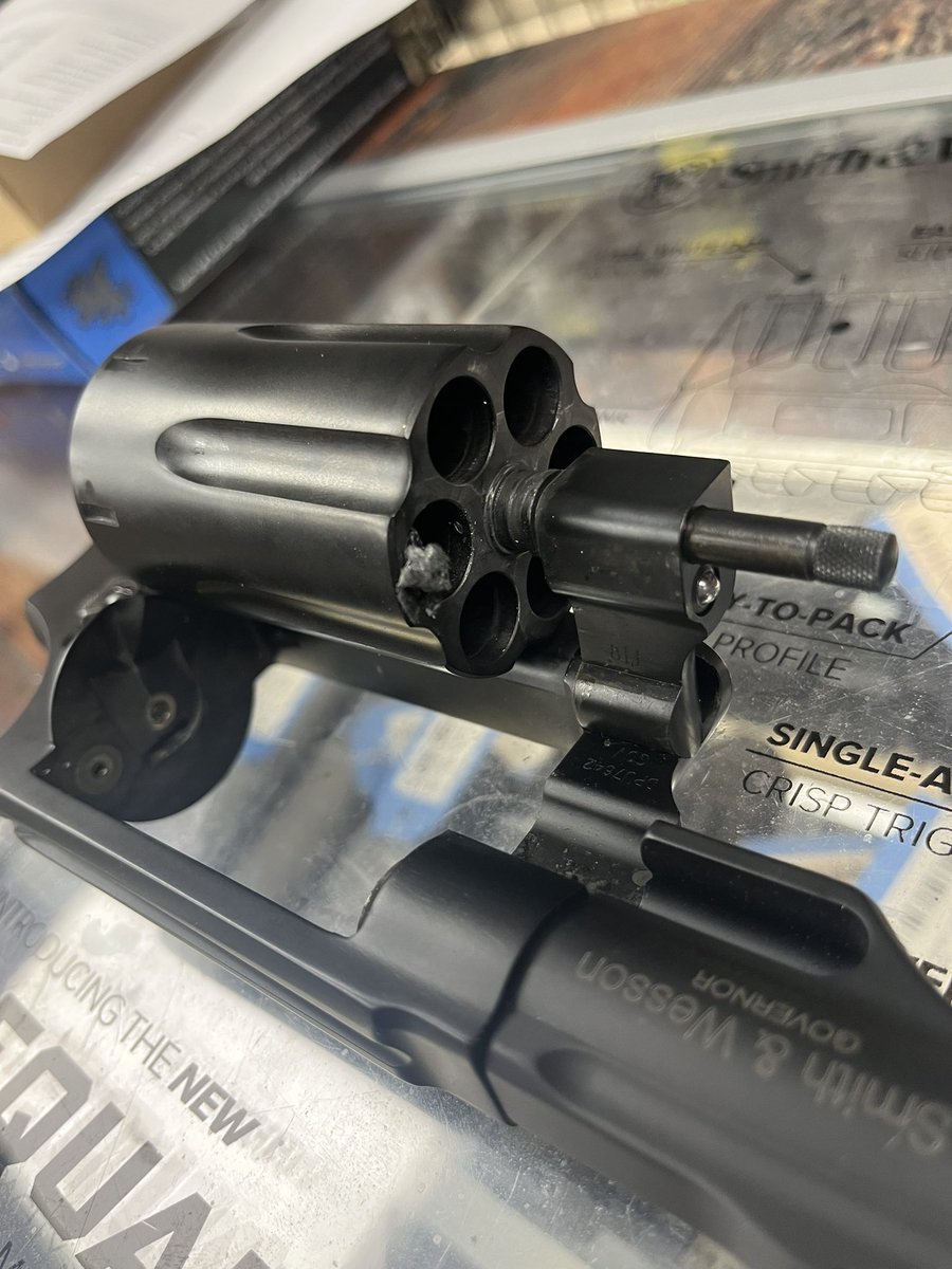 Armory1776's tweet photo. Smith and Wesson Governor seized up.  Took a while to relieve the pressure but after an inspection and some detective work to find out what caused the problem, it’s back in service. https://t.co/FaH88x8f5j