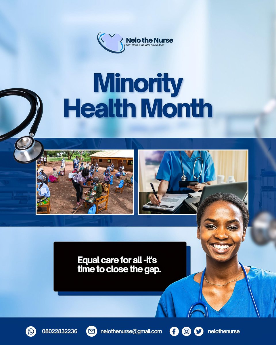 nelothenurse's tweet photo. Some people have to fight harder just to get the basic healthcare services others take for granted.

#minorityhealthmonth #healthequity #equalcareforall #healthmatters #nelothenurse #nurssdiaries #diaryofanurse #seesomethingsaysomething #minorityhealthcare #who https://t.co/awqs9KUlF1