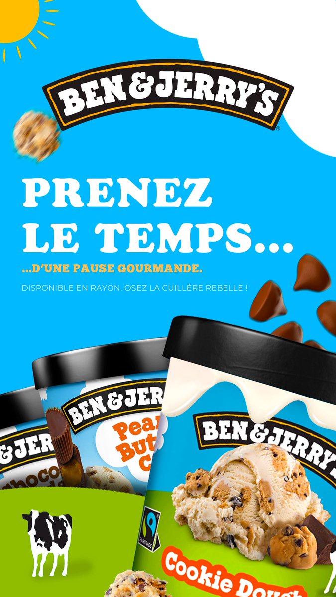 visualbyatn's tweet photo. Hey @benjerryfr 

J’ai bossé ce visuel pour capter l’essence de vos pauses gourmandes : fun, chill et ultra crémeuses.
Prenez le temps de jeter un œil !
Qu’en pensez-vous ?
—
Visual for @benjerry @benandjerrys 

By : @visualbyatn 

#Design #BenAndJerrys #graphiste #publicite https://t.co/vodq0sx9ya