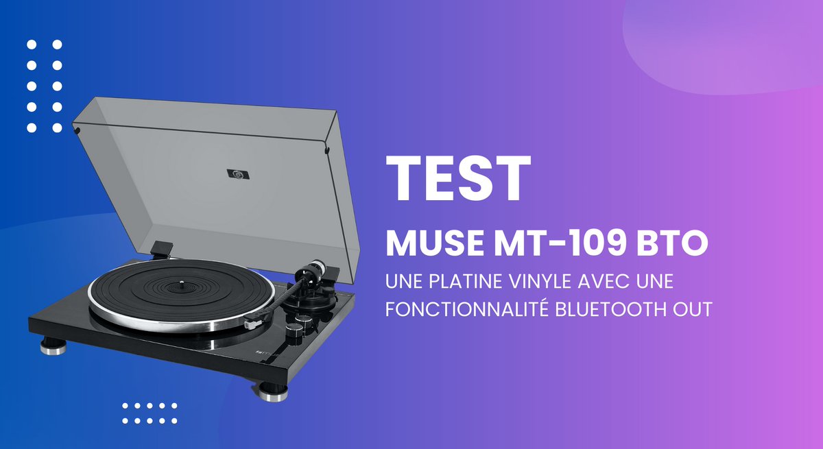 Découvrez notre test complet de la platine vinyle Muse MT-109 BTO ! 🎵  Bluetooth Out, design élégant et très bonne qualité sonore pour moins de 180€ 
👉 gohanblog.fr/test-de-la-pla…