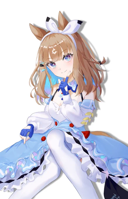 描けた!#ウマ娘  #アーモンドアイ 