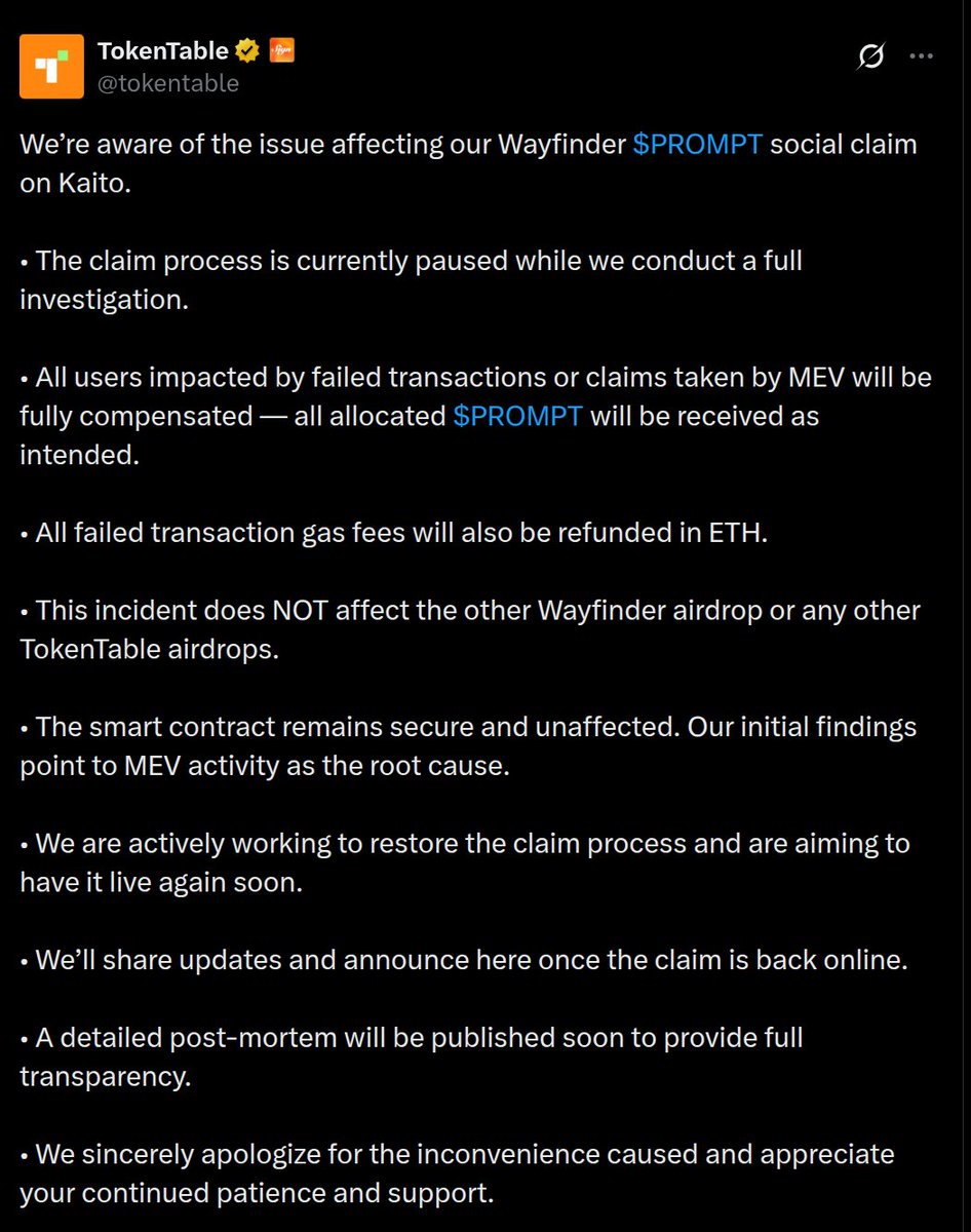 Stan_Kladko's tweet photo. IT’S UNBELIEVABLE!

Millions getting RIPPED OFF by MEV every single day.
Wall Street-level THEFT — on the BLOCKCHAIN!

Nobody is fixing it. NOBODY… except BITE.

We’re the ONLY ones with the guts to fight back!

#MakeCryptoFairAgain https://t.co/pOKmDqAYVi