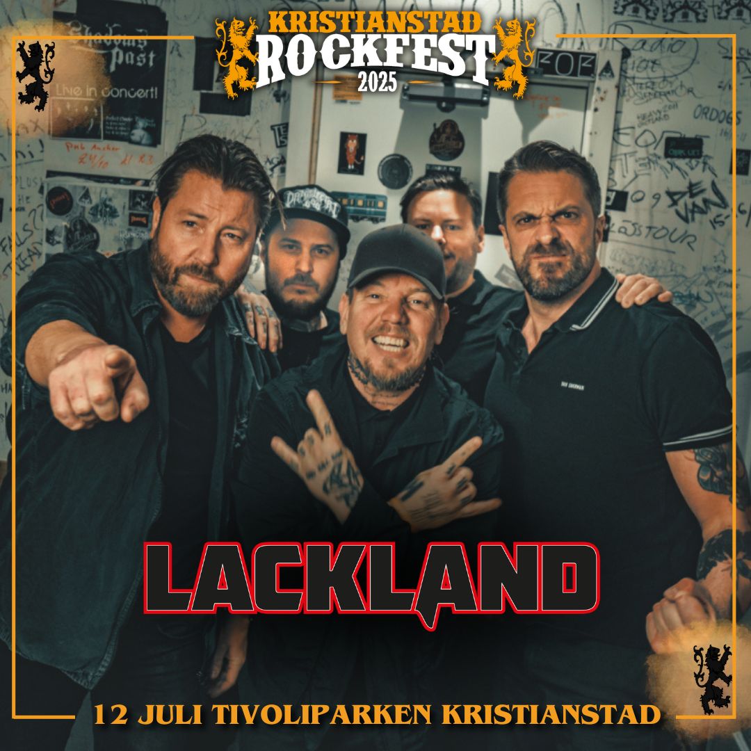 PUNKEXPLOSIONEN LACKLAND TILL KRISTIANSTAD ROCKFEST! 🖤🔥

Läs mer på vår hemsida:
kristianstadrockfest.se/2025/04/11/pun…

#kristianstadrockfest #kristianstadrockfest2025 #kristianstad #rockfest #rock #punk #metal #festival #rockfestival #bandsläpp #supportyourlocalfestival #lackland