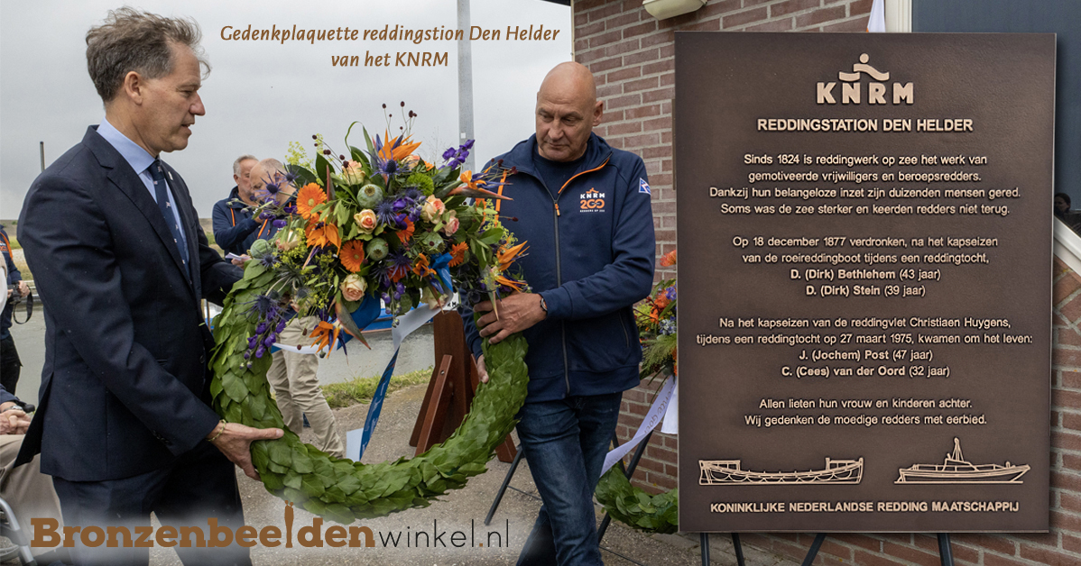 Voor het KNRM reddingstation Den Helder hebben wij deze gedenkplaquette mogen leveren om 50 jaar na dato de redders die om het leven kwamen te gedenken.

#knrm #gedenken #denhelder