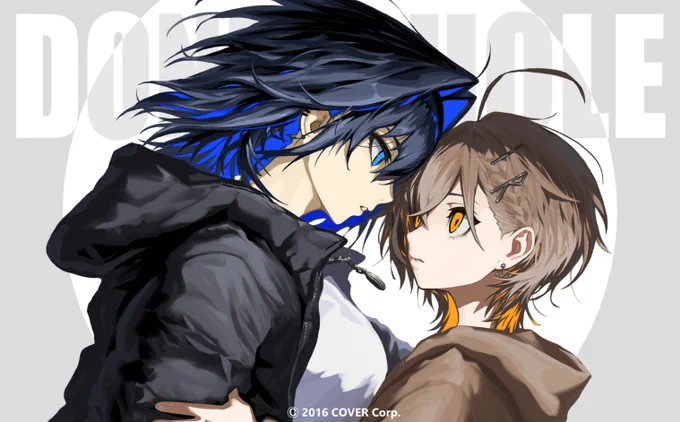 【work】『【Cover MV】Donut Hole / ドーナツホール - Ouro Kronii &amp; Nanashi Mumei 』にて、オーロクロニー様、七詩ムメイ様のMVイラストをお手伝いさせていただきました。 
