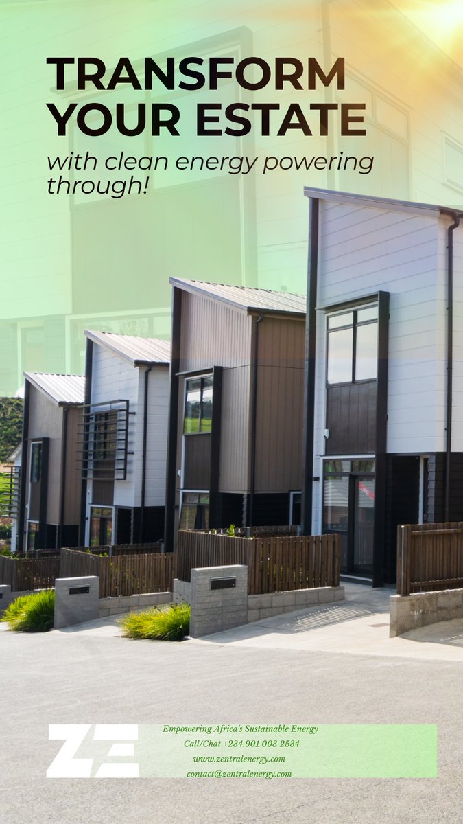 Transform your estate with renewable energy! 
Zentral Energy empowers luxury estates with premium solar solutions that boost value and sustainability. 

DM for your consultation.
#ZentralEnergy #RenewableEnergy #LuxuryLiving
