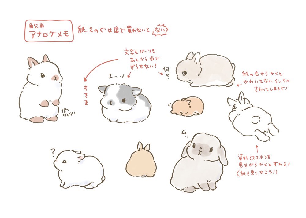 用があって紙に描く練習をしている。あらゆる小さなコツを忘れていたので、超基本的かつあまり意味のないことをメモした!!(紙をよく見ずに描くの、板タブ歴長き者って感じする) 