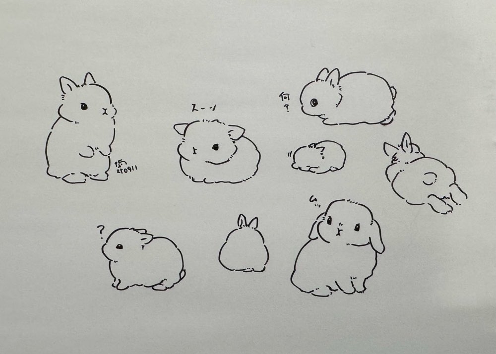 用があって紙に描く練習をしている。あらゆる小さなコツを忘れていたので、超基本的かつあまり意味のないことをメモした!!(紙をよく見ずに描くの、板タブ歴長き者って感じする) 