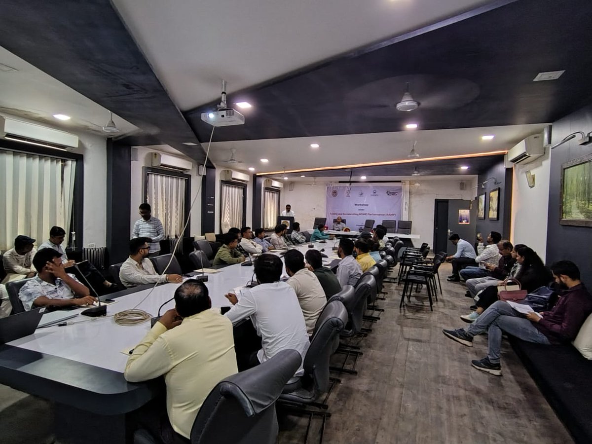 minmpmsme's tweet photo. Strengthening MSMEs in #Vidisha
MPLUN conducted a dynamic workshop in Vidisha under #MoMSME’s #RAMP Scheme, focussing on #ZED, #LEAN & #IPR. The session empowered local entrepreneurs with tools for quality, productivity & long-term growth.
#RAMPMP #GoMP #WorldBank https://t.co/AWaAEAjJYP