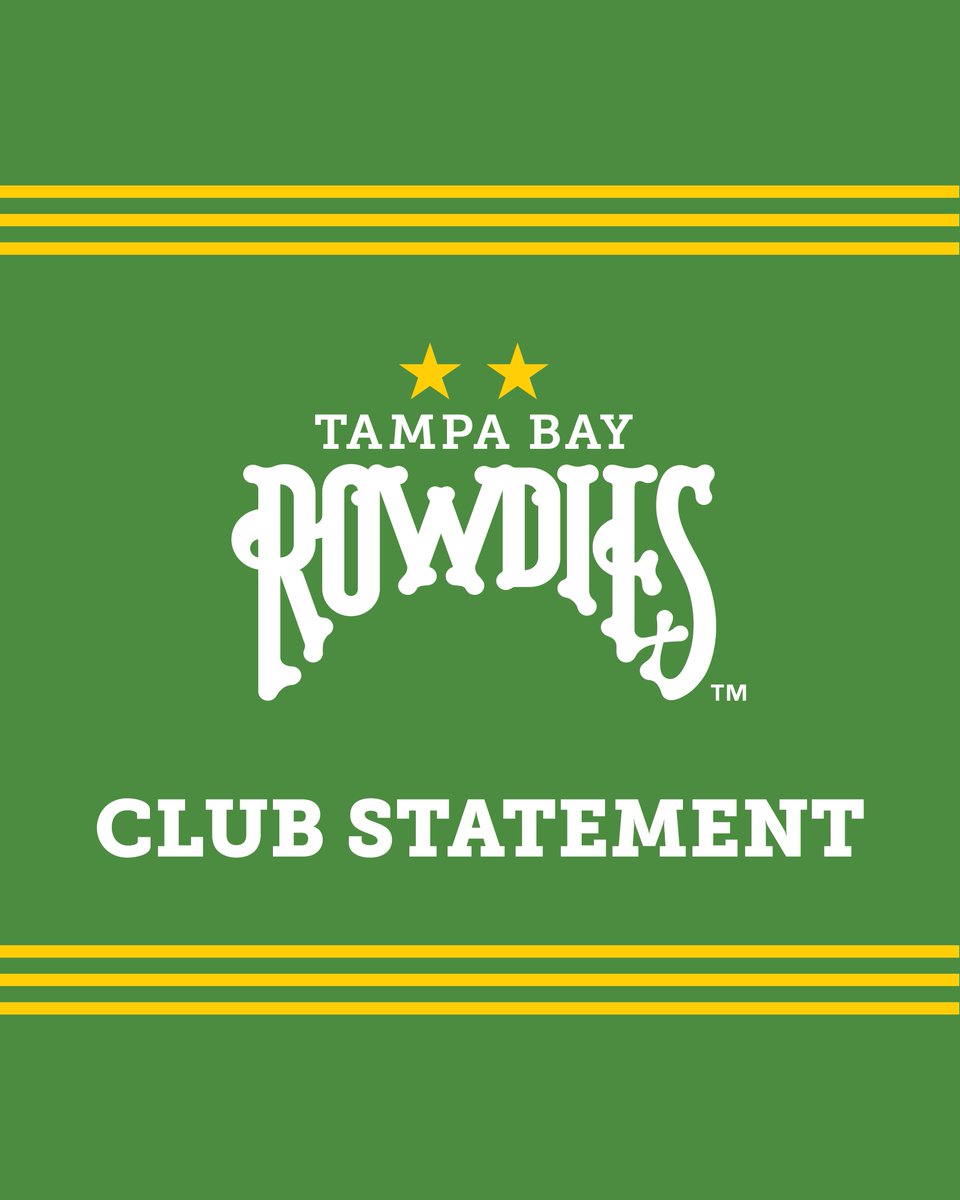 The Tampa Bay Rowdies dismiss Head Coach Robbie Neilson.

📰 bit.ly/4jrTT3w