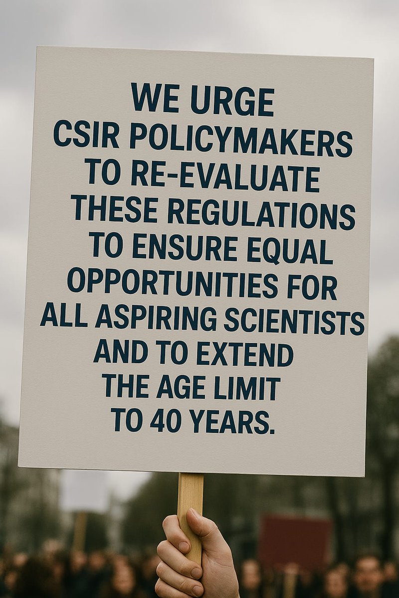 AIRSAIndia's tweet photo. @CSIR_IND remains silent—this continued neglect of Indian researchers' plea is a serious betrayal  @DrNKalaiselvi @DrJitendraSingh @IndianExpress @the_hindu @TheLallantop @EconomicTimes @TimesNow @timesofindia @thewire_in @EduMinOfIndia @Xpress_edex @ttindia @aajtak @htTweets https://t.co/YIrPdoNVrR
