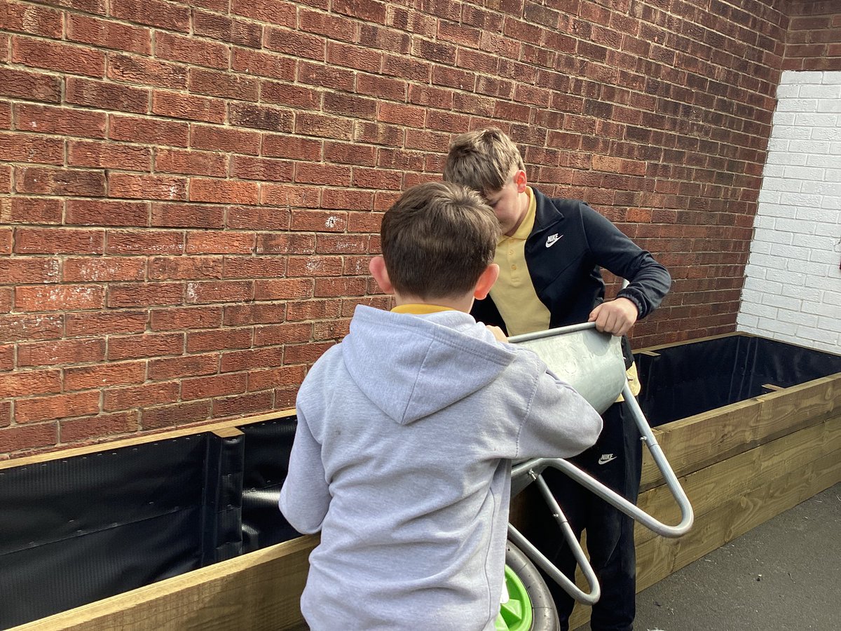 CollingwoodEco_'s tweet photo. Our new raised bed getting filled and our polytunnel getting ready for after Easter 🌱 https://t.co/ul0jwewqVO