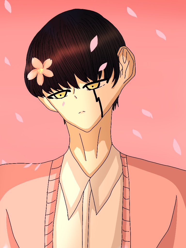 벚꽃 거의 다 떨어졌지만 그리고 싶어서 그린 마슈