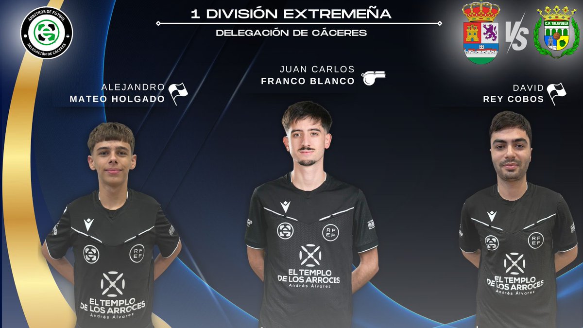 FutbolArbitros's tweet photo. ⚖️| Designación arbitral para nuestros colegiados en #1DivisionExtremeña mucha suerte 🍀 https://t.co/S00Y0myMee