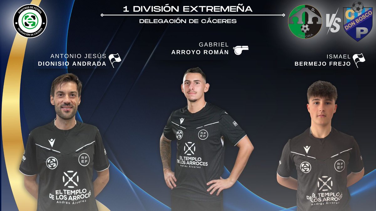 FutbolArbitros's tweet photo. ⚖️| Designación arbitral para nuestros colegiados en #1DivisionExtremeña mucha suerte 🍀 https://t.co/S00Y0myMee