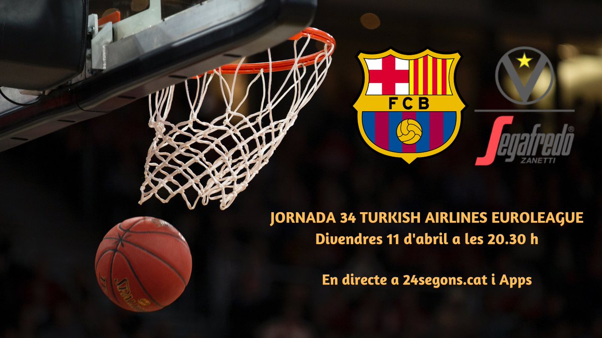 Final fase regular <a href="/EuroLeague/">EuroLeague</a> al Palau 🔵🟤

🏀 J34 <a href="/FCBbasket/">Barça Basket</a> 🆚 @VirtusSegafredo 

🕣 Partit 20.30h prèvia 20h

🎙️ Narració <a href="/termens87/">Roger Mateu i Termens</a> comentaris <a href="/marcaldraper/">Marçal Draper</a> <a href="/Cferres/">Carles Ferrés Font</a> 

📻 Apps/web: 24segons.cat

Racó 👉 Sugar Ray Richardson 
Frase 👉 Rollie Massimino