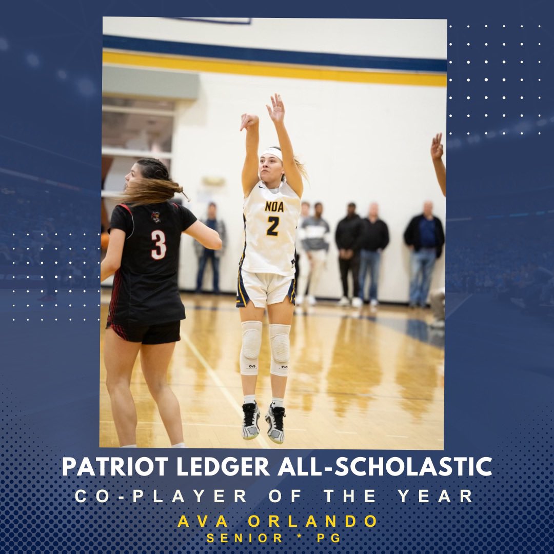 Notre Dame Academy Girls Hoops (@ndagirlshoops) on Twitter photo Congrats <a href="/AvaOrlando3/">Ava Orlando💯</a> on being selected as Co-Player of the Year ⭐️⭐️⭐️ <a href="/sports_ledger/">Patriot Ledger sports</a> <a href="/ndaathletics/">NDAHingham Athletics</a> Congrats <a href="/AvaOrlando3/">Ava Orlando💯</a> on being selected as Co-Player of the Year ⭐️⭐️⭐️ <a href="/sports_ledger/">Patriot Ledger sports</a> <a href="/ndaathletics/">NDAHingham Athletics</a>