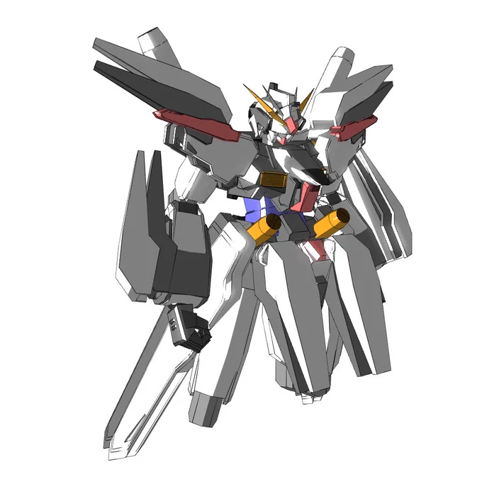 いいねありがとうございます魔改造です#ガンダムSEEDDESTINY#ストライクフリーダム#3DCG 