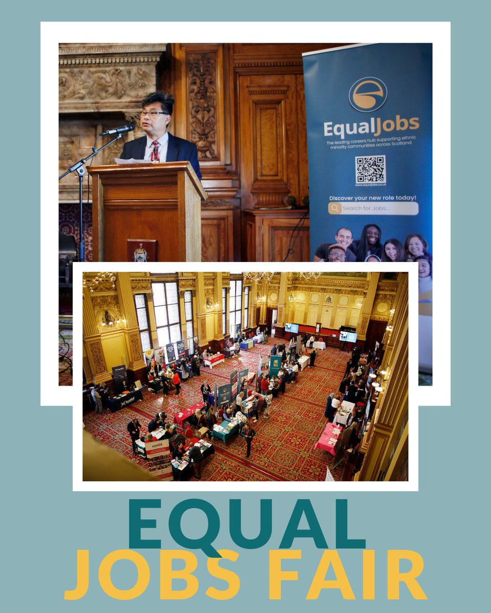 EqualJobsUK's tweet image. We had an amazing event last week, the Equal Jobs - Jobs Fair at the Glasgow City Chambers. A big thank you to everyone! We hope everyone will attend again next year.