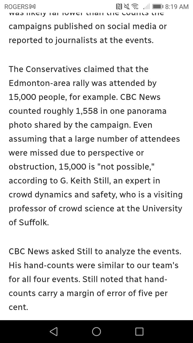 peggy_blair's tweet photo. Interesting. The CBC is reporting that the CPC rallies are about a 10th of the size of what they are claiming. https://t.co/yPvQTrKbT5