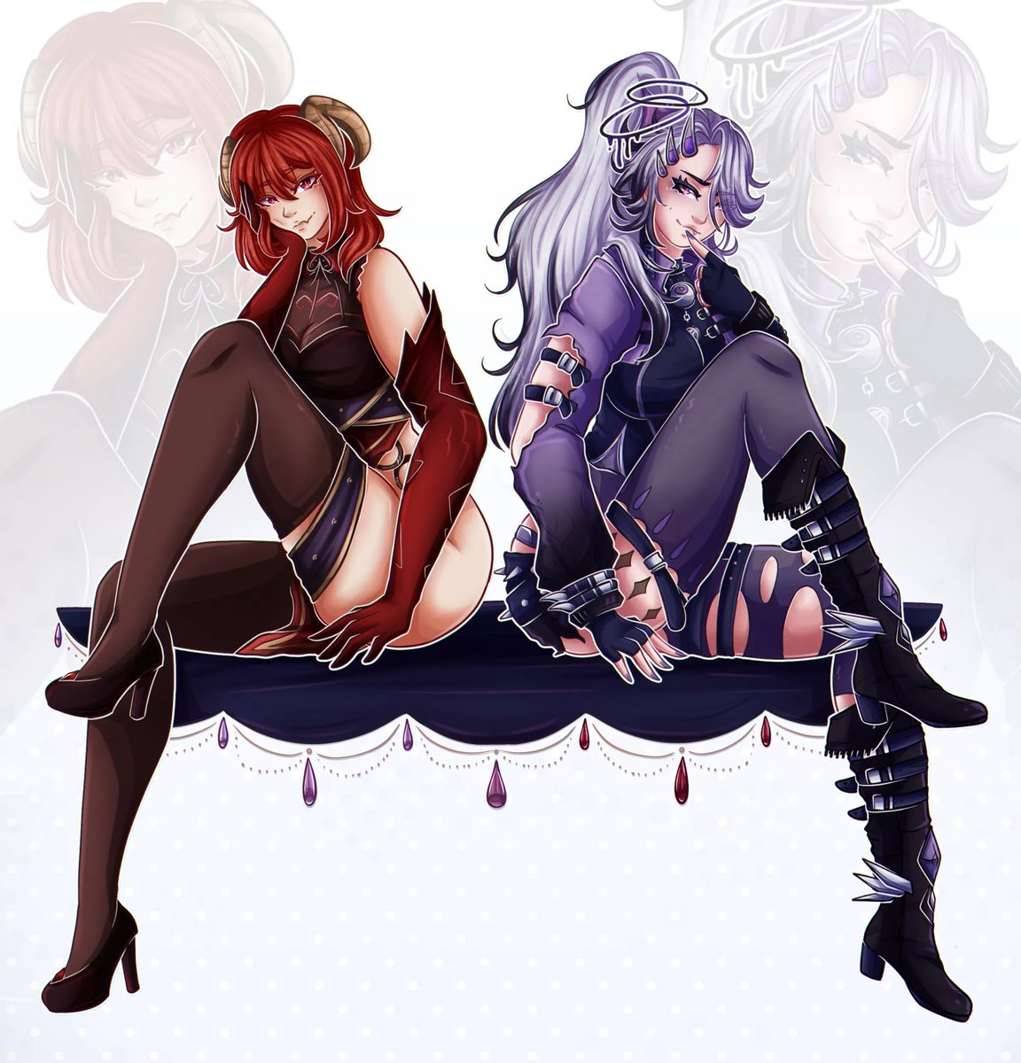 GhostiesBit3h's tweet photo. Mine and my besties art from the amazing @gummynic !!!! Thank you so much me and @LuciRae_TTV love it and are so appreciative 💜

#VTuber甲子園2025 #Vtuber準備中 #vgen #art #artist https://t.co/soSZND8hMX