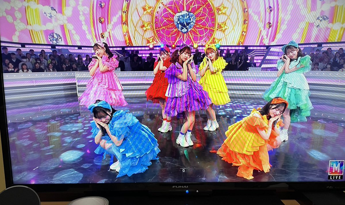 とてもきゃわいかった
 #FRUITSZIPPER   
 #Mステ