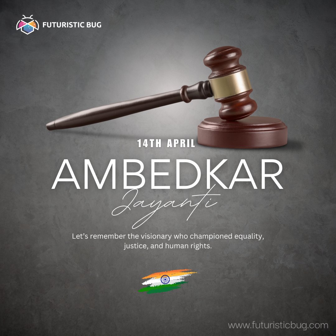 futuristicBug's tweet photo. On this day, we remember a true reformer whose vision empowers generations.

Happy Ambedkar Jayanti from all of us at Futuristic Bug. 🌟

#DrAmbedkar #BabasahebAmbedkar #TributeToDrAmbedkar #ThoughtLeader #SocialReformer #InspirationForChange #EqualityForAll #futuristicbug https://t.co/PaKkifuX4E