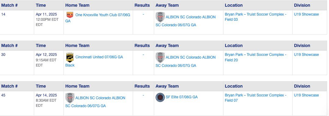 Alyssa Zubia (@alyssazubia07) on Twitter photo Excited to be guest playing with Albion SC Colorado for the GA spring showcase in Greensboro NC!! Here’s my schedule! ⬇️ <a href="/USTWSoccer/">UST Women's Soccer</a> <a href="/EPHS_gsoccer/">EPHS Girls Soccer</a> <a href="/Prep1USA/">PREP1</a> <a href="/Prep1Athletes/">PREP1 Athletes</a> Excited to be guest playing with Albion SC Colorado for the GA spring showcase in Greensboro NC!! Here’s my schedule! ⬇️ <a href="/USTWSoccer/">UST Women's Soccer</a> <a href="/EPHS_gsoccer/">EPHS Girls Soccer</a> <a href="/Prep1USA/">PREP1</a> <a href="/Prep1Athletes/">PREP1 Athletes</a>