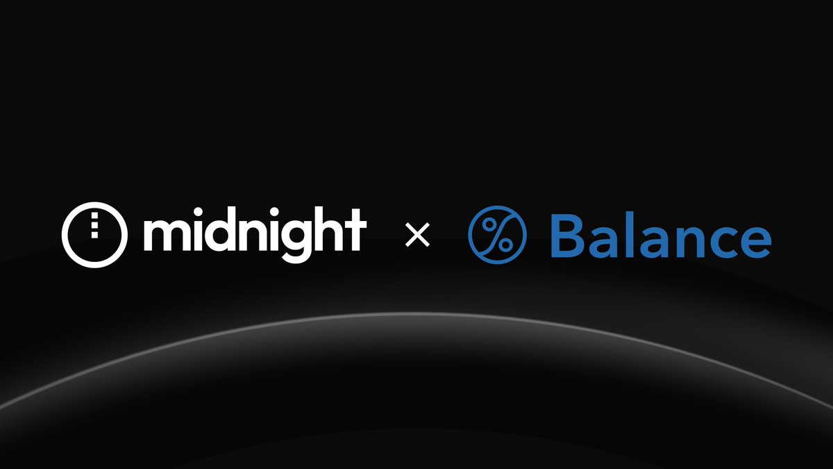 1/ Midnight 🤝 Balance

We’re proud to announce a new partnership between Midnight and <a href="/balance_canada/">Balance</a>, a trusted digital asset custodian supporting institutions across the blockchain ecosystem.

As Midnight prepares for mainnet, Balance will play a key role in laying the