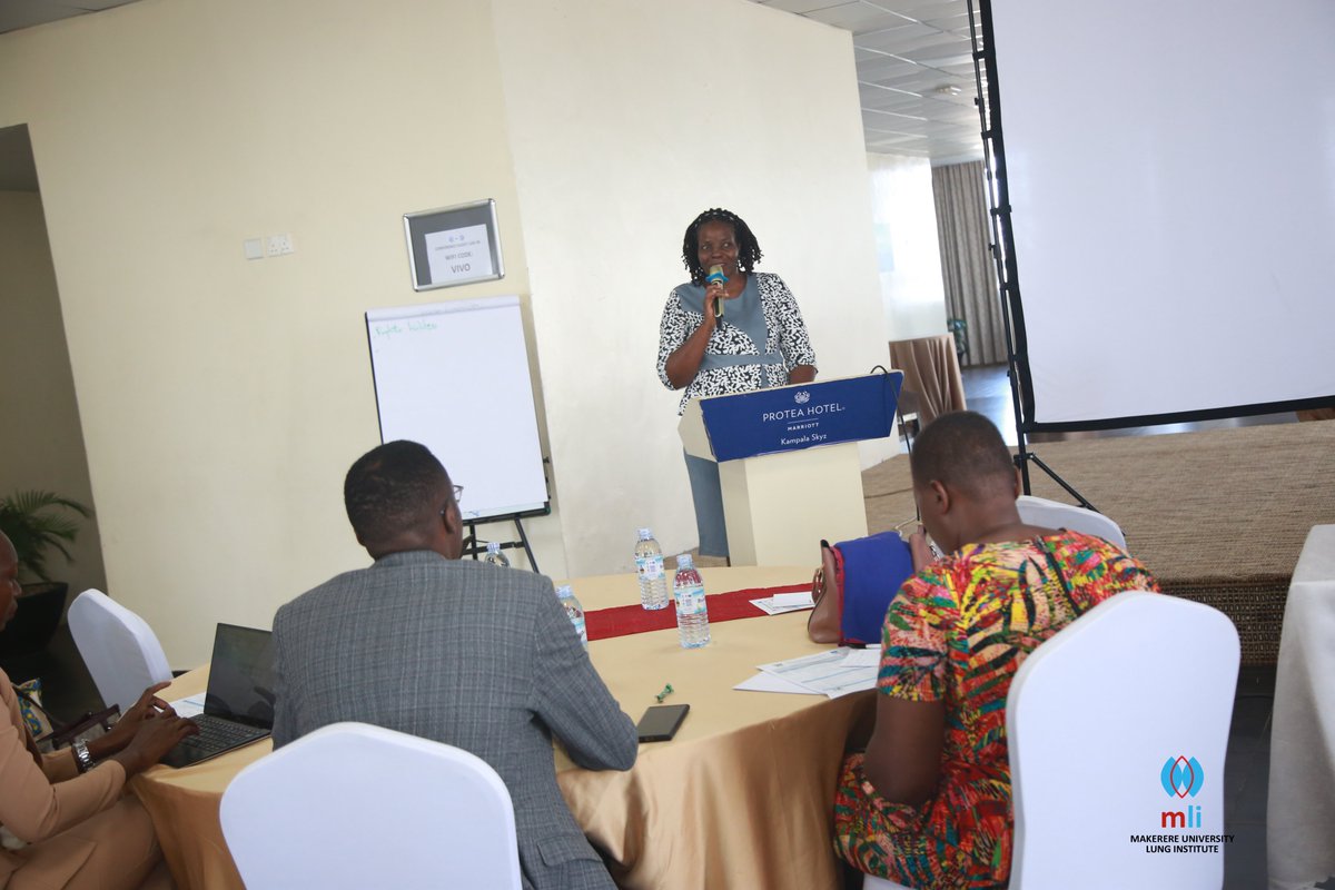 Lung_Institute's tweet photo. Happening Now: Weโre hosting the #ALRITE stakeholdersโ meeting. ALRITE is a clinical decision support app to help health workers diagnose & manage acute lower respiratory illnesses in children with the Pilot rolling out in 2 health facilities in Jinja. @rnantanda #MLIat10 https://t.co/dSWtElgyNh