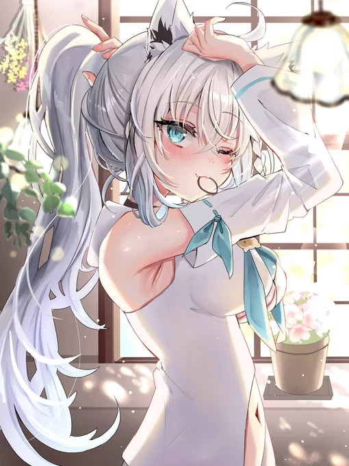 ポニーテールきーつね #絵フブキ