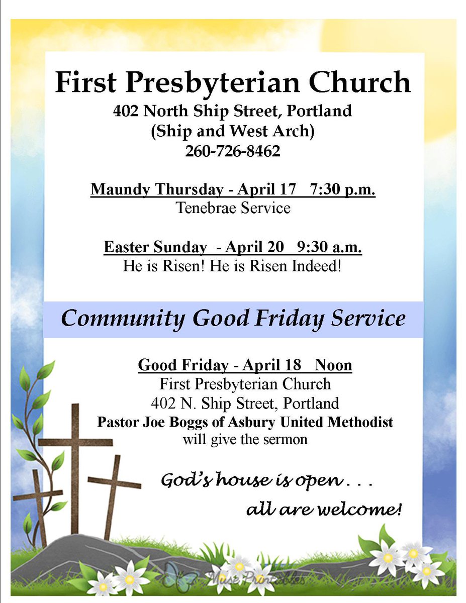 FpcPortland's tweet photo. Come join us and others this next Holy Week from the Palm/Passion of the Christ — Sunday the 13th to the 20th of April at 9:30 a.m. — Let us All Together Celebrate the Resurrection and the Life in Jesus Christ at Portland—First @Presbyterian Church • https://t.co/1xo7rEB3RP | IN https://t.co/6cBXOhECQ7