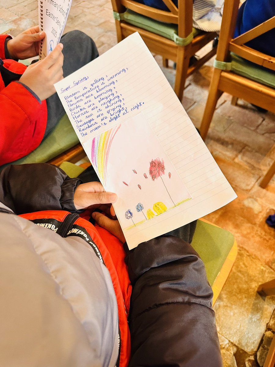 Gaddesby's tweet image. What a lovely morning we have had visiting Gaddesby church for our Easter celebration. We have shared Easter learning from each class, sang songs and the Year 6 class have taught us about the Easter story. #Gaddesbycommunity #springhassprung