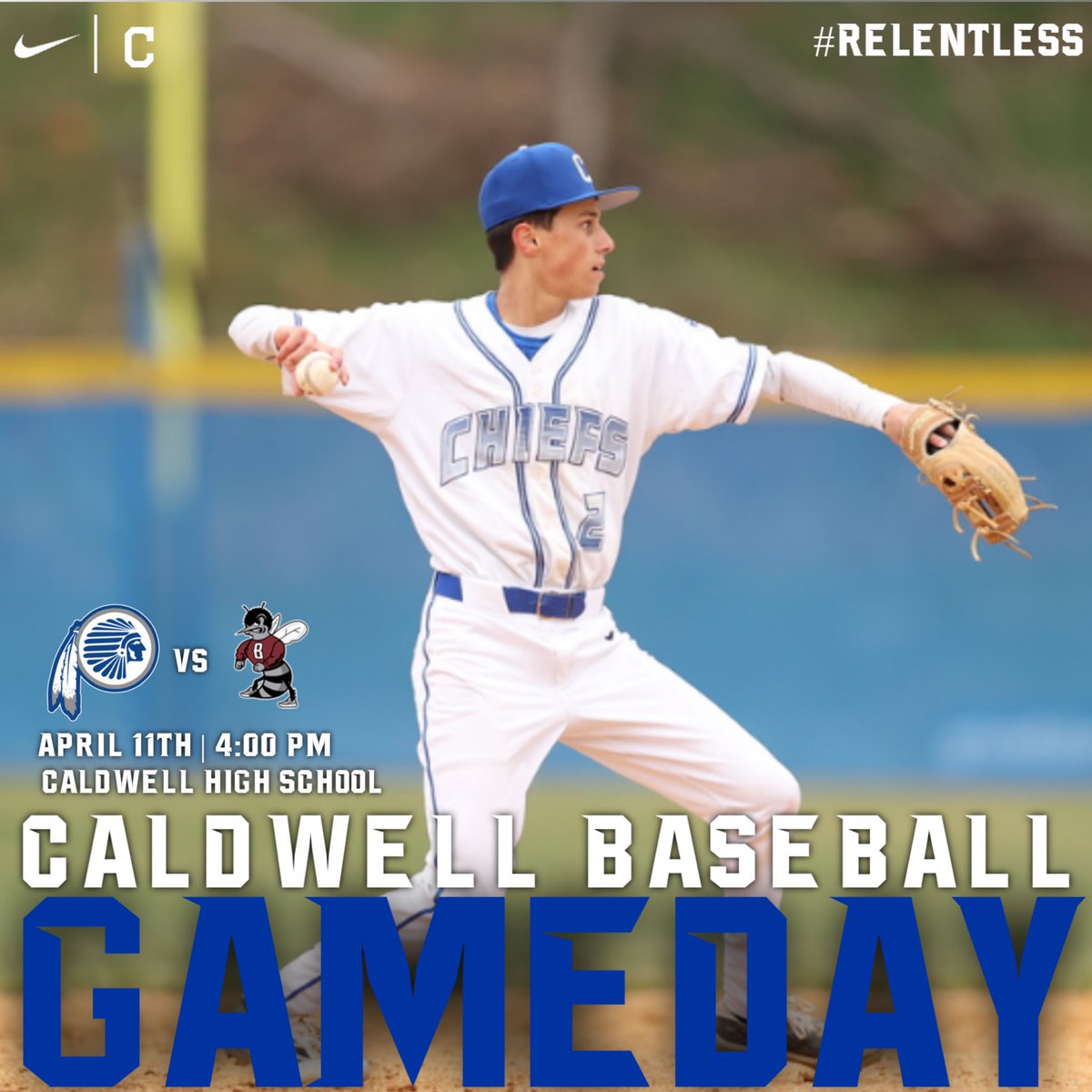 CWCJCHSBASEBALL's tweet photo. GAME DAY!!
๐ St. Benedictโs
๐ James Caldwell High School
โฐ 4:00 pm
We have a great opportunity in front of us. It is a great day to play some Caldwell Baseball! #CaldwellBaseball #NJBaseball #HomeGrown #TheBoysAreBack #Relentless #HardworkForHardware https://t.co/MFQBzZZULw