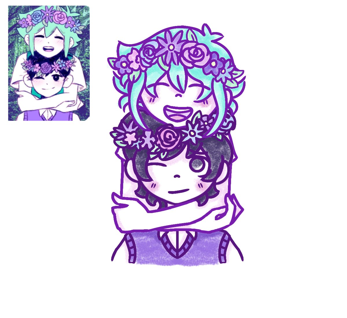 Mittenstheart's tweet photo. #OMORI #OMORIFANART #omorisunflower 
Senesce version https://t.co/VkSAOV7aNW