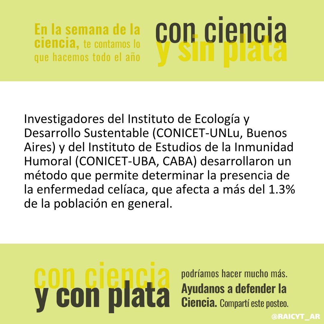 RAICYT_Ar's tweet photo. En la #SemanaNacionalDeLaCiencia2025 impulsada por el @CINoficial, te mostramos el trabajo de nuestros/as científicos/as, con esfuerzo y sin recursos.  

Si el vaciamiento sigue, lo podemos perder. Ayudanos a evitar el #cientificidio.  #UniversidadPúblicaSiempre #CienciaEsFuturo https://t.co/XSUpeXeLkM