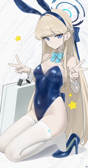 #100日チャレンジ #ブルーアーカイブ #BlueArchive 
Day007_兔女郎时 
🐰🐰 