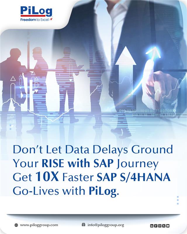 PiLog_group's tweet image. 🚫 Don’t let data delays ground your RISE with SAP journey!

✅ Go live 10X faster with PiLog’s AI-powered, SAP-aligned Smart IG Platform.

💯 Data quality, zero rework, faster ROI.

Let’s break the failure cycle—DM us today!
#SAPMigration #RISEwithSAP #DataQuality #DataMigration
