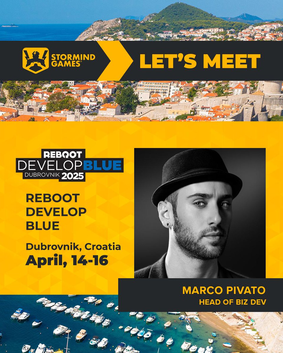 We couldn’t miss this year's <a href="/RebootDevelop/">Reboot Develop</a> in Dubrovnik so here we come!

Next week, from April 14th to 16th, our Head of Biz Dev Marco Pivato will be attending the event to connect and talk about original IPs and sequels, licensing, and work-for-hire collaborations!