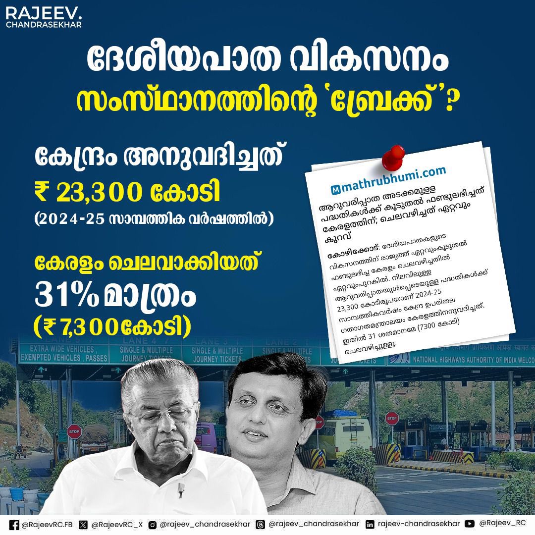 Rajeev Chandrasekhar ๐ฎ๐ณ (@rajeevrc_x) on Twitter photo เดฆเตเดถเตเดฏเดชเดพเดค เดตเดฟเดเดธเดจเดคเตเดคเดฟเดจเต เดเตเดจเตเดฆเตเดฐ เดธเตผเดเตเดเดพเดฐเดฟเตฝ เดจเดฟเดจเตเดจเตเด เดเดฑเตเดฑเดตเตเด เดเตเดเตเดคเตฝ เดซเดฃเตเดเต เดฒเดญเดฟเดเตเดเตเดจเตเดจ เดธเดเดธเตเดฅเดพเดจเดเตเดเดณเดฟเตฝ เดเดจเตเดจเดพเดฃเต เดเตเดฐเดณเด. เดเดจเตเดจเดพเตฝ เด
เดจเตเดตเดฆเดฟเดเตเดเดชเตเดชเตเดเตเด เดคเตเด เดซเดฒเดชเตเดฐเดฆเดฎเดพเดฏเดฟ เดเดชเดฏเตโเดเดฟเดเตเดเต เดนเตเดตเต เดจเดฟโเตผเดฎเตเดฎเดพเดฃ เดชเตเดฐเดตโเตผเดคเตเดคเดจเดเตเดเตพ เดธเดฎเดฏเดฌเดจเตเดงเดฟเดคเดฎเดพเดฏเดฟ เดชเตโเตผเดคเตเดคเดฟเดฏเดพเดเตเดเดพเตป เดเตฝเดกเดฟเดเดซเต เดธโเตผเดเตเดเดพเดฐเดฟเดจเต เดเดดเดฟเดฏเตเดจเตเดจเดฟเดฒเตเดฒ. 2024-25 เดธเดพเดฎเตเดชเดคเตเดคเดฟเด เดตเตผเดทเดคเตเดคเดฟเตฝ เดฆเตเดถเตเดฏเดชเดพเดค เดตเดฟเดเดธเดจเดคเตเดคเดฟเดจเต เดเตเดจเตเดฆเตเดฐ เดธเตผเดเตเดเดพเดฐเดฟเตฝ เดจเดฟเดจเตเดจเตเด เดเดฑเตเดฑเดตเตเด เดเตเดเตเดคเตฝ เดซเดฃเตเดเต เดฒเดญเดฟเดเตเดเตเดจเตเดจ เดธเดเดธเตเดฅเดพเดจเดเตเดเดณเดฟเตฝ เดเดจเตเดจเดพเดฃเต เดเตเดฐเดณเด. เดเดจเตเดจเดพเตฝ เด
เดจเตเดตเดฆเดฟเดเตเดเดชเตเดชเตเดเตเด เดคเตเด เดซเดฒเดชเตเดฐเดฆเดฎเดพเดฏเดฟ เดเดชเดฏเตโเดเดฟเดเตเดเต เดนเตเดตเต เดจเดฟโเตผเดฎเตเดฎเดพเดฃ เดชเตเดฐเดตโเตผเดคเตเดคเดจเดเตเดเตพ เดธเดฎเดฏเดฌเดจเตเดงเดฟเดคเดฎเดพเดฏเดฟ เดชเตโเตผเดคเตเดคเดฟเดฏเดพเดเตเดเดพเตป เดเตฝเดกเดฟเดเดซเต เดธโเตผเดเตเดเดพเดฐเดฟเดจเต เดเดดเดฟเดฏเตเดจเตเดจเดฟเดฒเตเดฒ. 2024-25 เดธเดพเดฎเตเดชเดคเตเดคเดฟเด เดตเตผเดทเดคเตเดคเดฟเตฝ